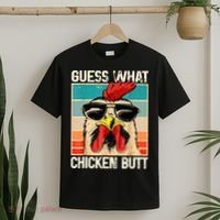 Guess What Chicken Butt Funny Chicken Meme T-Shirt thumb 2