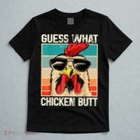 Guess What Chicken Butt Funny Chicken Meme T-Shirt thumb 5