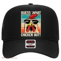 Guess What Chicken Butt Funny Chicken Meme Hat thumb 0