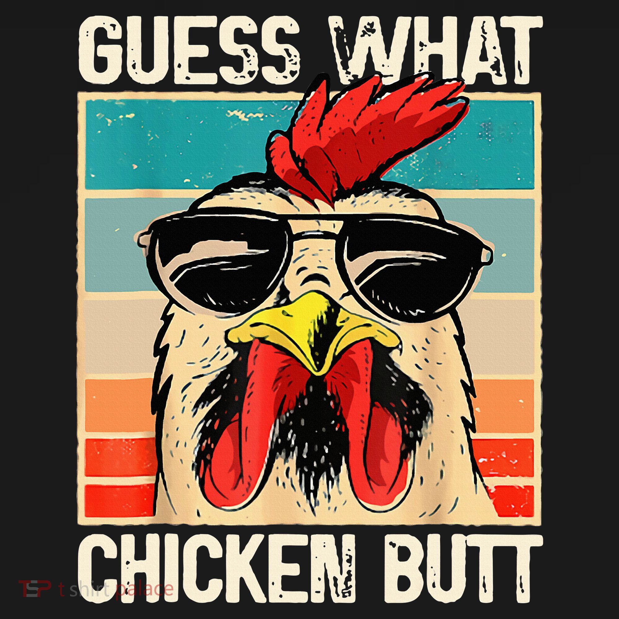 Guess What Chicken Butt Funny Chicken Meme Kids Hoodie
