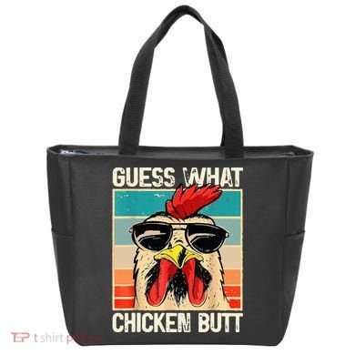 Guess What Chicken Butt Funny Chicken Meme Tote Bag