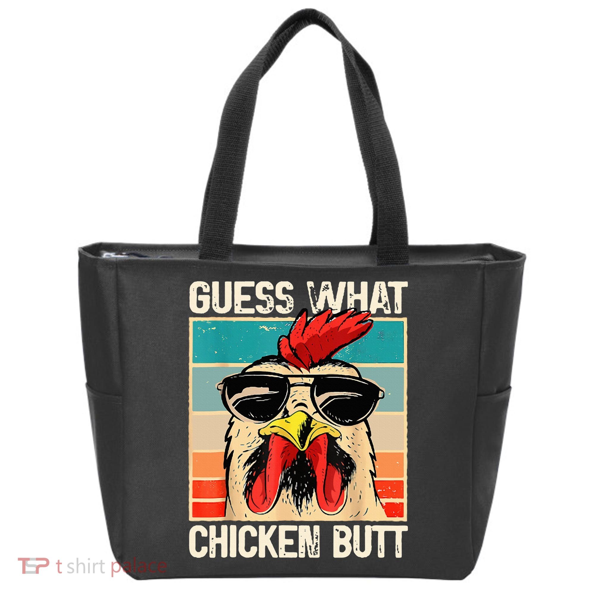 Guess What Chicken Butt Funny Chicken Meme Tote Bag