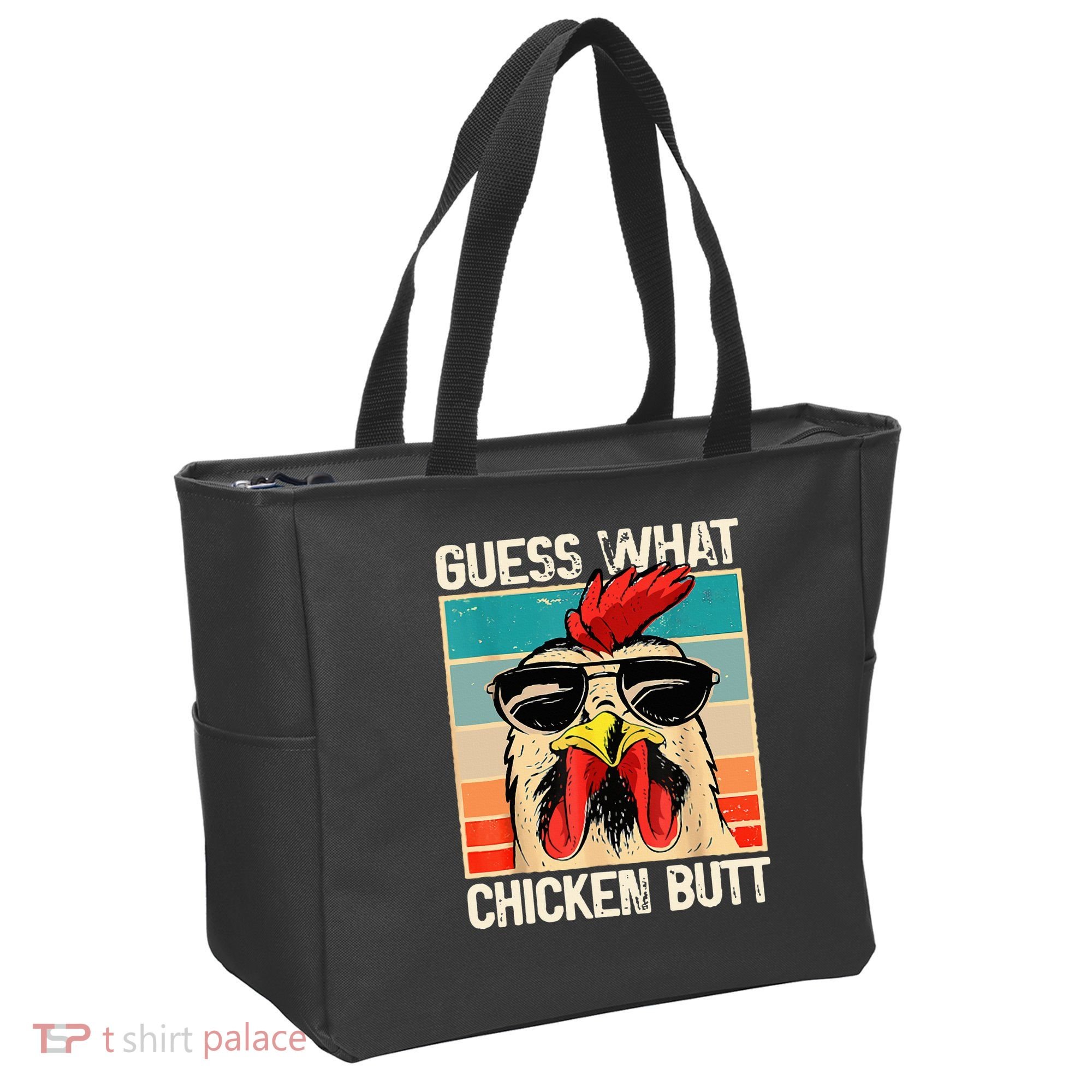 Guess What Chicken Butt Funny Chicken Meme Tote Bag