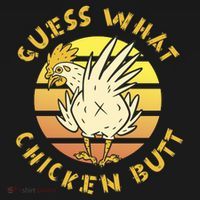 Guess What Chicken Butt Funny Gift Backpack thumb 2