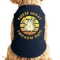 Guess What Chicken Butt Funny Gift Doggie Tank thumb 0