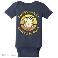 Guess What Chicken Butt Funny Gift Baby Bodysuit thumb 0