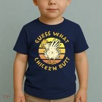 Guess What Chicken Butt Funny Gift Toddler T-Shirt thumb 2