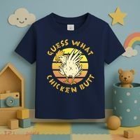 Guess What Chicken Butt Funny Gift Toddler T-Shirt thumb 3
