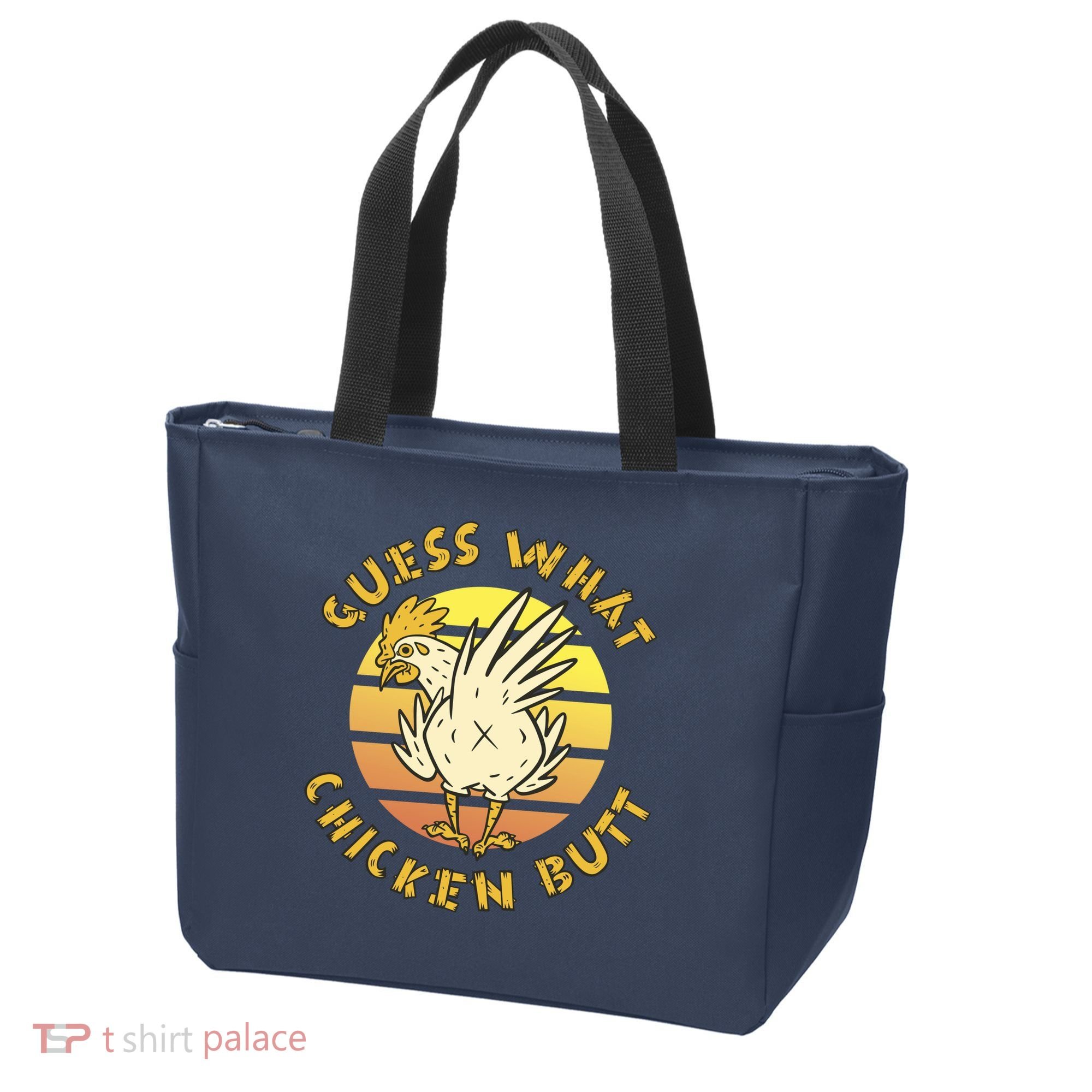 Guess What Chicken Butt Funny Gift Tote Bag