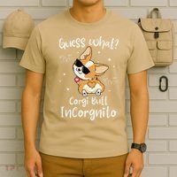 Guess What Corgi Butt Incorgnito Funny Pun Corgi Dog T-Shirt thumb 6