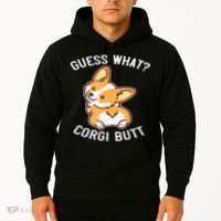 Guess What Corgi Butt Funny Corgi Dog Gift Pun Hoodie thumb 2