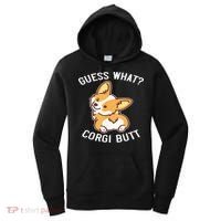 Guess What Corgi Butt Funny Corgi Dog Gift Pun Women's Hoodie thumb 0