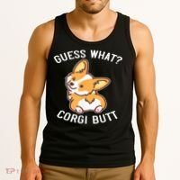 Guess What Corgi Butt Funny Corgi Dog Gift Pun Tank Top thumb 3