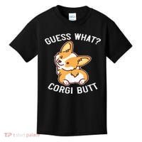 Guess What Corgi Butt Funny Corgi Dog Gift Pun Kids T-Shirt thumb 0