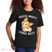 Guess What Corgi Butt Funny Corgi Dog Gift Pun Kids T-Shirt thumb 2