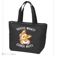 Guess What Corgi Butt Funny Corgi Dog Gift Pun Tote Bag thumb 3