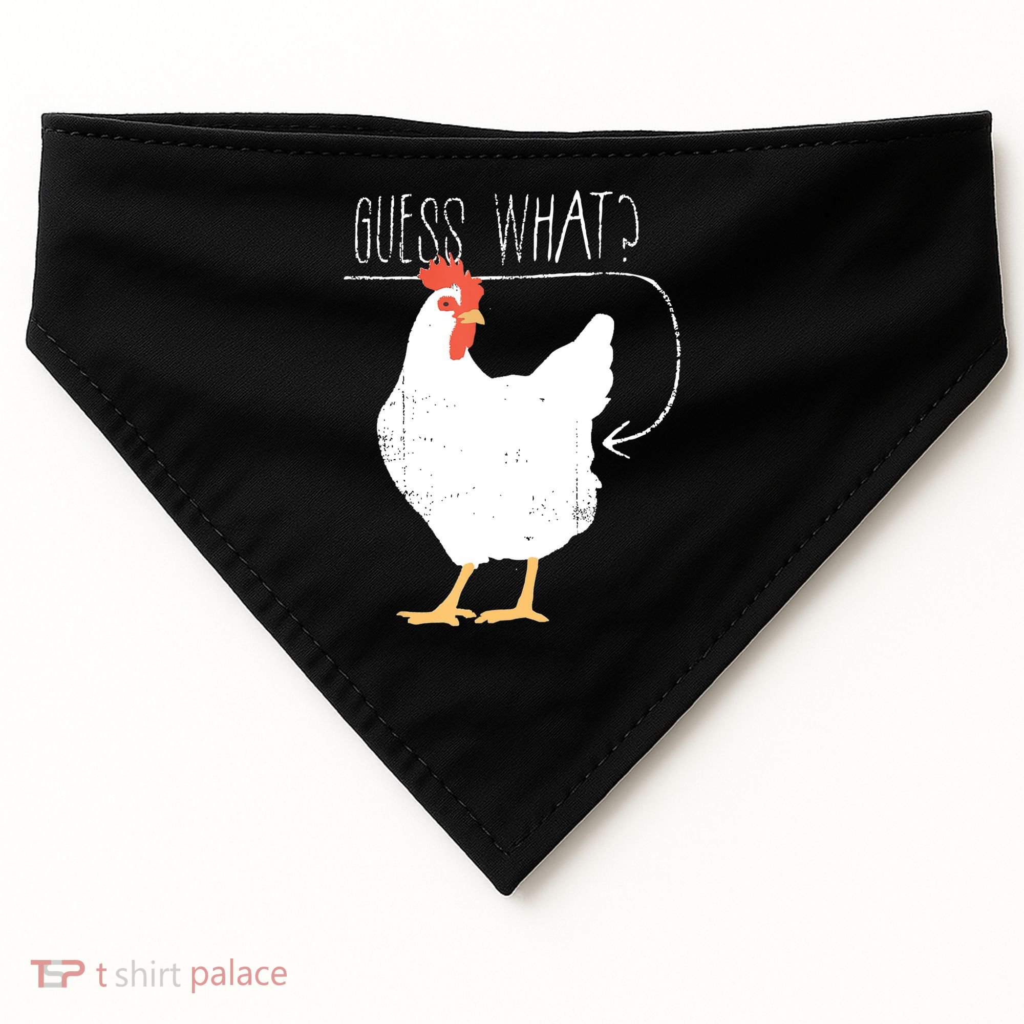 Guess What Chicken Butt USA-Made Doggie Bandana