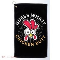 Guess What Chicken Butt Golf Towel thumb 0