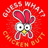 Guess What Chicken Butt Santa Hat thumb 1