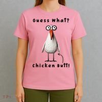 Guess What Chicken Butt Chicken Rooster Meme Funny Costume T-Shirt thumb 4