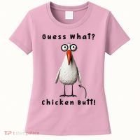 Guess What Chicken Butt Chicken Rooster Meme Funny Costume Women's T-Shirt thumb 0