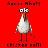 Guess What Chicken Butt Chicken Rooster Meme Funny Costume Santa Hat thumb 1