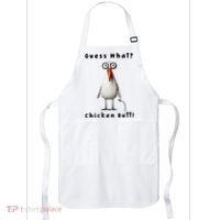 Guess What Chicken Butt Chicken Rooster Meme Funny Costume Apron thumb 0