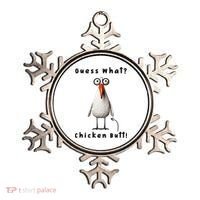 Guess What Chicken Butt Chicken Rooster Meme Funny Costume Ornament thumb 0