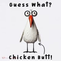 Guess What Chicken Butt Chicken Rooster Meme Funny Costume Women's Tank Top thumb 5