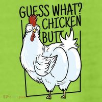 Guess What Chicken Butt Funny Adult Drive Performance Visor thumb 2