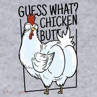Guess What Chicken Butt Funny Women's Sweatshirt thumb 2