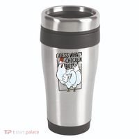 Guess What Chicken Butt Funny 16oz Travel Tumbler thumb 0