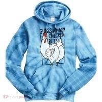 Guess What Chicken Butt Funny Tie Dye Hoodie thumb 0