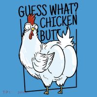 Guess What Chicken Butt Funny Tie Dye Hoodie thumb 2