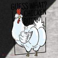 Guess What Chicken Butt Funny Raglan Baseball Sleeve Shirt thumb 2
