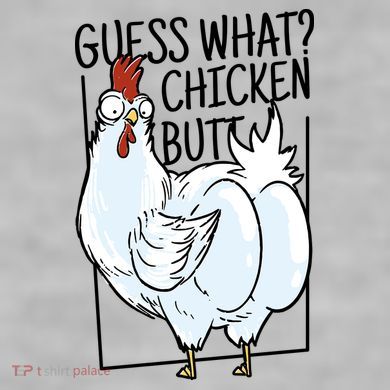 Guess What Chicken Butt Funny Ladies PosiCharge Tri-Blend Wicking Tank