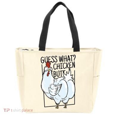 Guess What Chicken Butt Funny Tote Bag