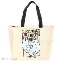 Guess What Chicken Butt Funny Tote Bag thumb 0