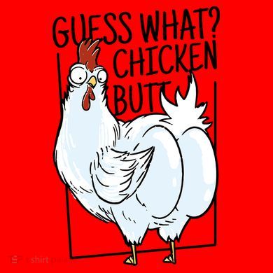 Guess What Chicken Butt Funny Santa Hat
