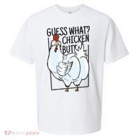 Guess What Chicken Butt Funny Sueded Cloud Jersey T-Shirt thumb 0
