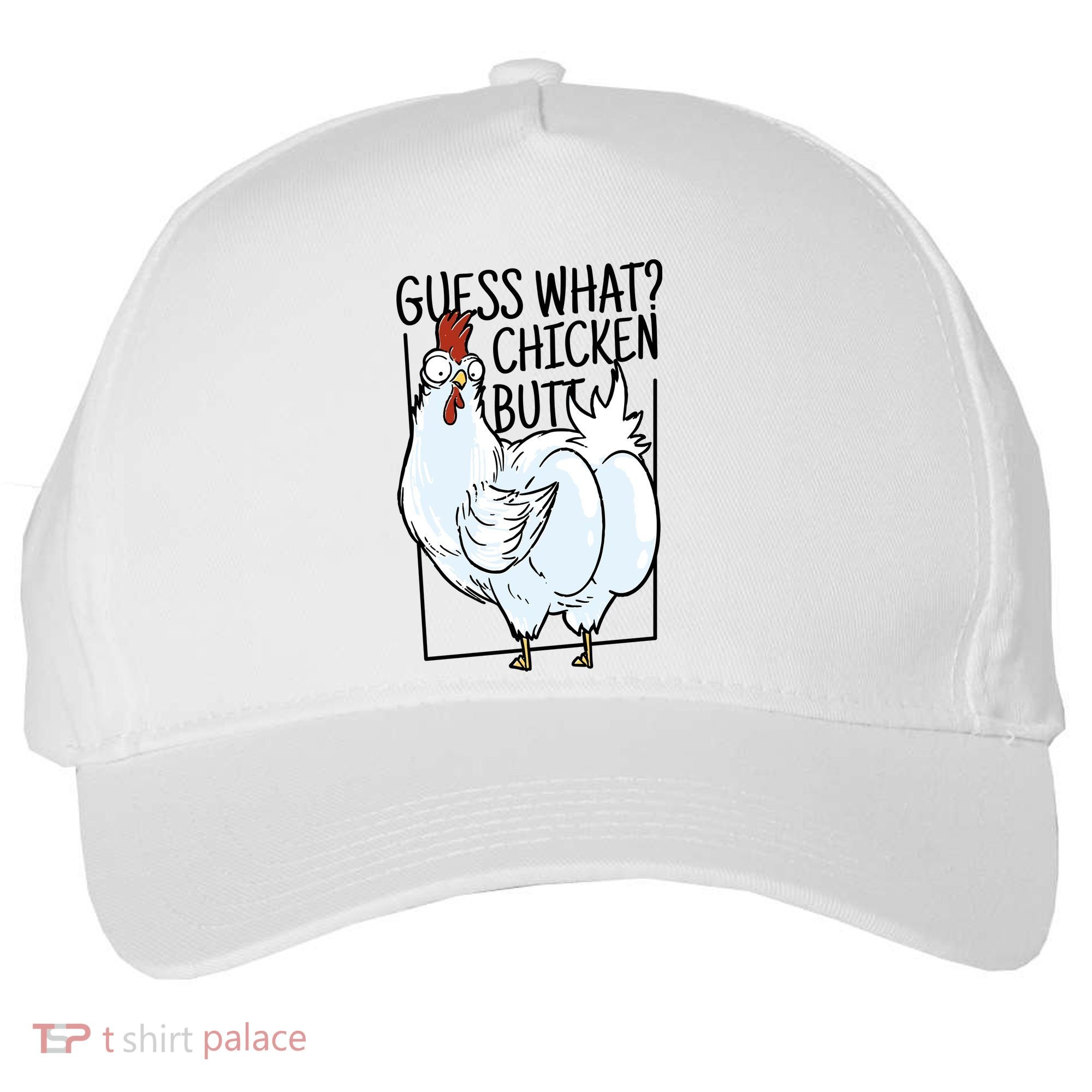 Guess What Chicken Butt Funny Five-Panel Snapback Cap