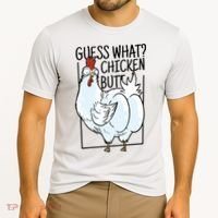 Guess What Chicken Butt Funny Cooling Performance Crew T-Shirt thumb 2