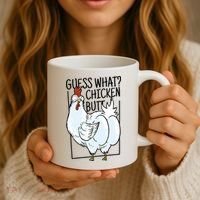 Guess What Chicken Butt Funny Coffee Mug thumb 3