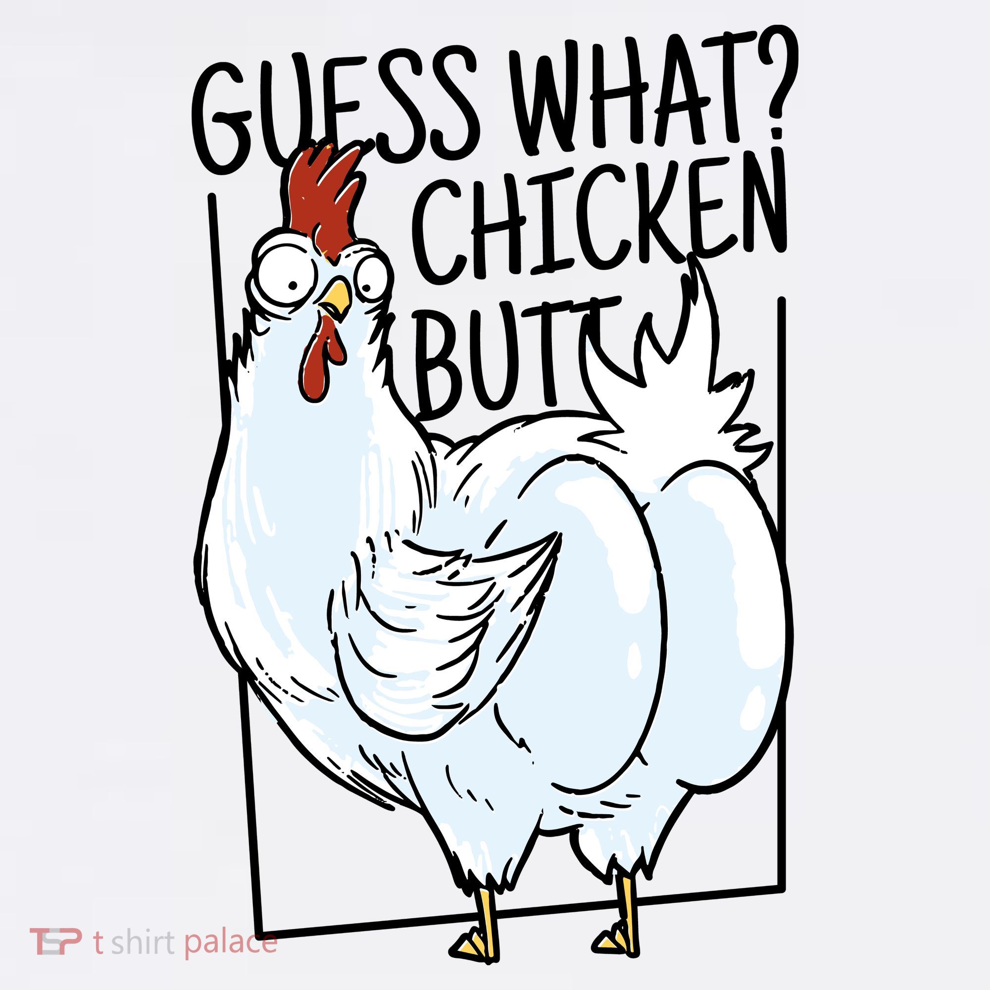Guess What Chicken Butt Funny Youth Performance Sprint T-Shirt