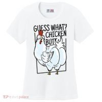 Guess What Chicken Butt Funny Women's Cooling Performance Crew T-Shirt thumb 0