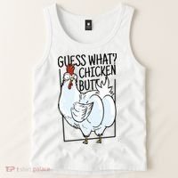 Guess What Chicken Butt Funny Tank Top thumb 2