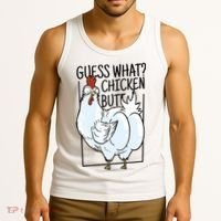 Guess What Chicken Butt Funny Tank Top thumb 3