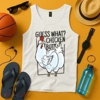 Guess What Chicken Butt Funny Tank Top thumb 4