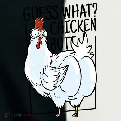 Guess What Chicken Butt Funny Women's Tri-Blend 3/4-Sleeve Raglan Shirt