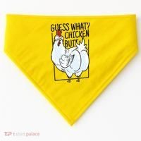 Guess What Chicken Butt Funny USA-Made Doggie Bandana thumb 0
